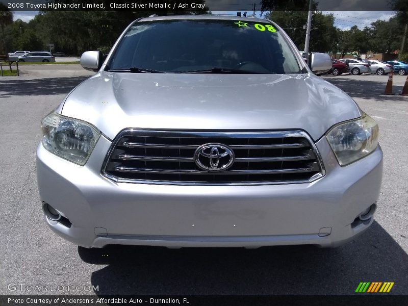 Classic Silver Metallic / Ash Gray 2008 Toyota Highlander Limited