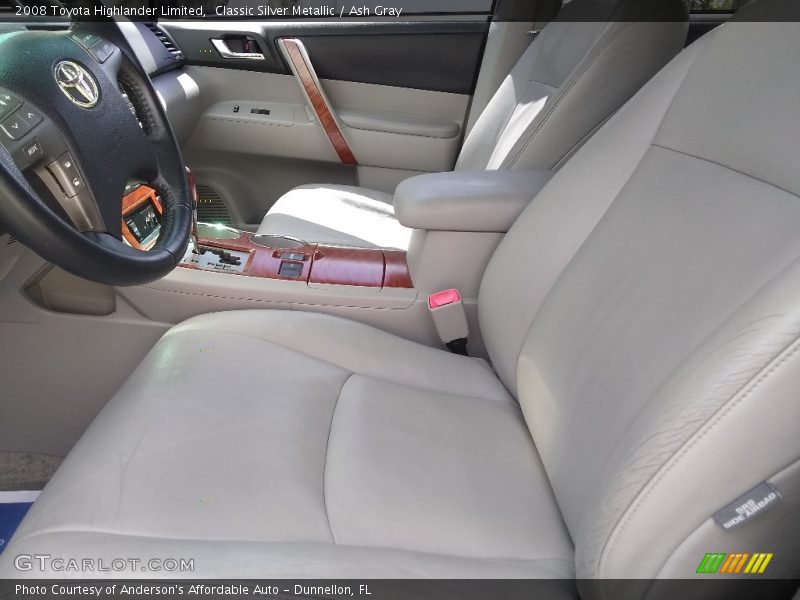 Classic Silver Metallic / Ash Gray 2008 Toyota Highlander Limited