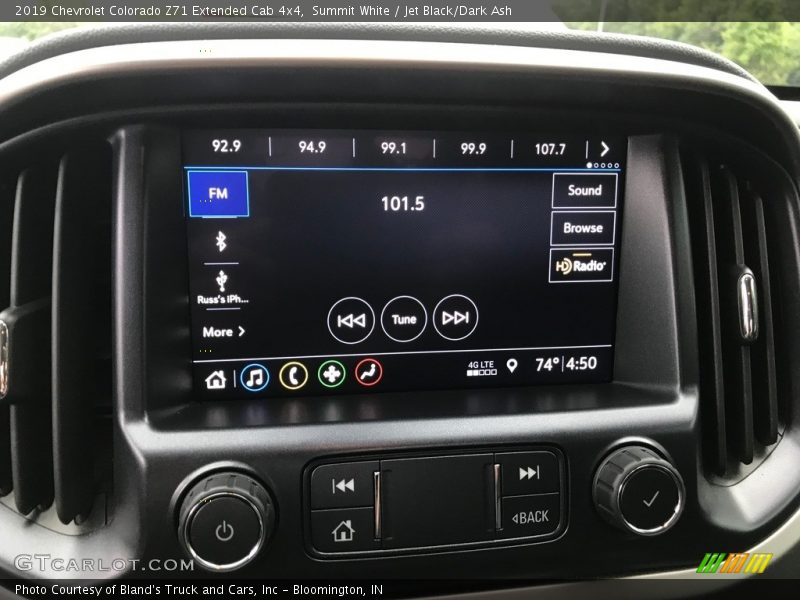 Controls of 2019 Colorado Z71 Extended Cab 4x4
