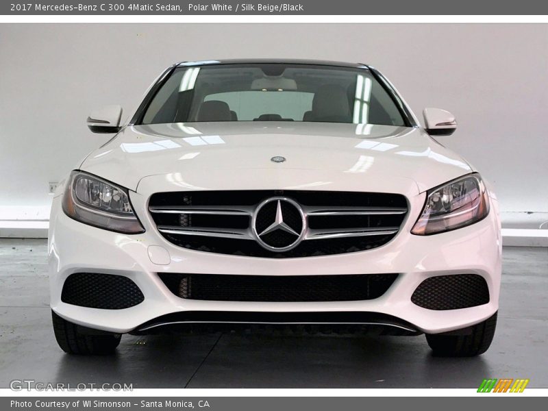 Polar White / Silk Beige/Black 2017 Mercedes-Benz C 300 4Matic Sedan