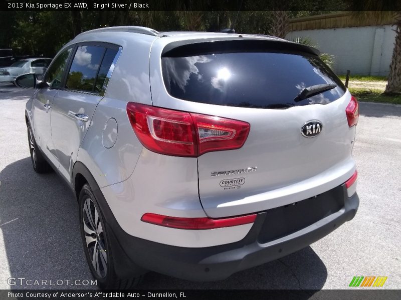 Bright Silver / Black 2013 Kia Sportage EX AWD