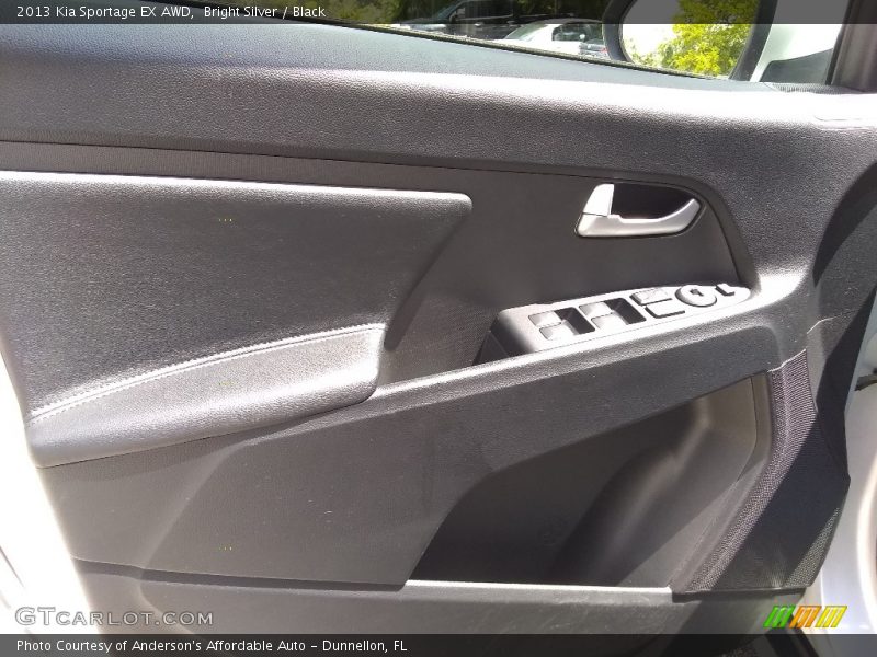 Bright Silver / Black 2013 Kia Sportage EX AWD