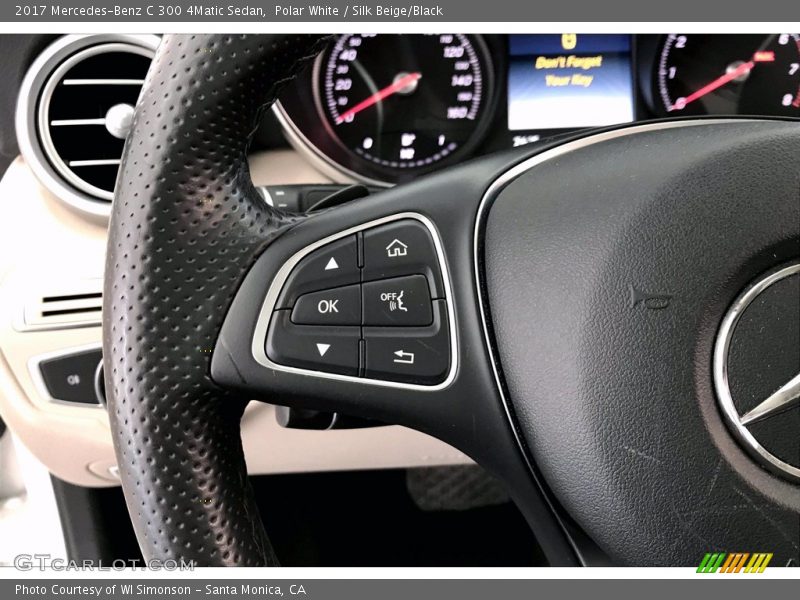  2017 C 300 4Matic Sedan Steering Wheel