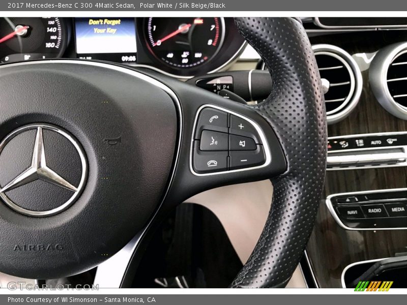  2017 C 300 4Matic Sedan Steering Wheel