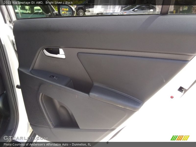 Bright Silver / Black 2013 Kia Sportage EX AWD