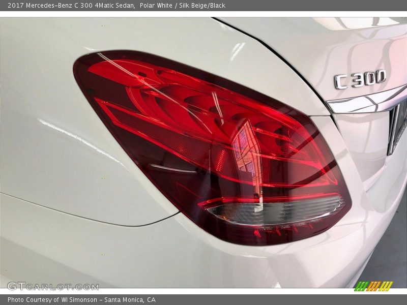 Polar White / Silk Beige/Black 2017 Mercedes-Benz C 300 4Matic Sedan