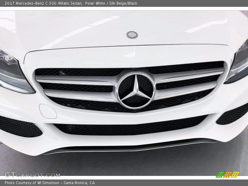 Polar White / Silk Beige/Black 2017 Mercedes-Benz C 300 4Matic Sedan