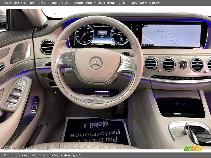 Dashboard of 2016 S 550e Plug-In Hybrid Sedan