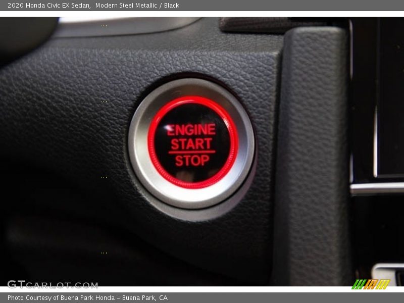 Modern Steel Metallic / Black 2020 Honda Civic EX Sedan