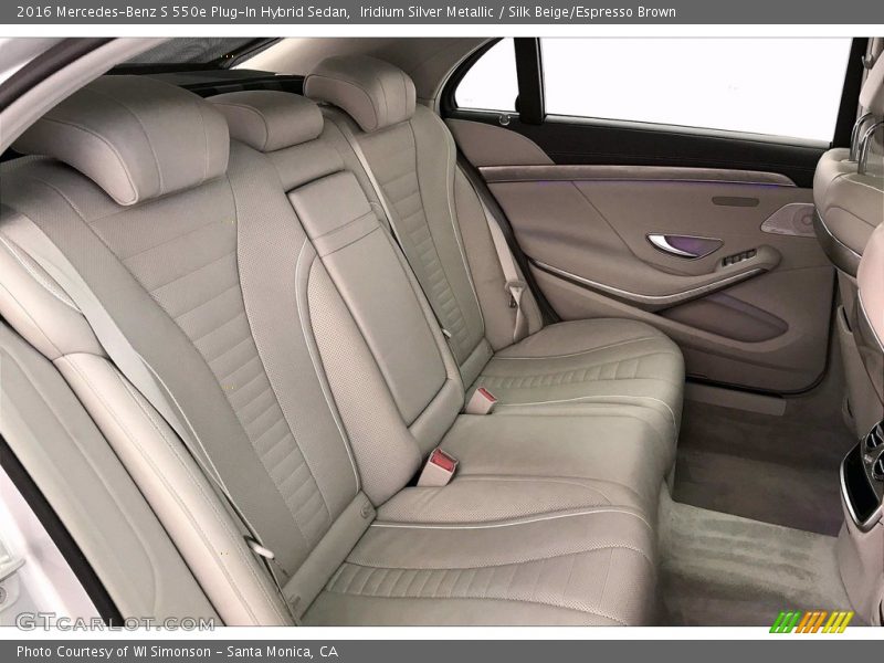 Rear Seat of 2016 S 550e Plug-In Hybrid Sedan