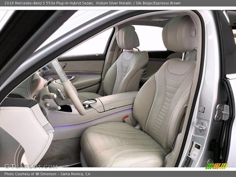 Front Seat of 2016 S 550e Plug-In Hybrid Sedan