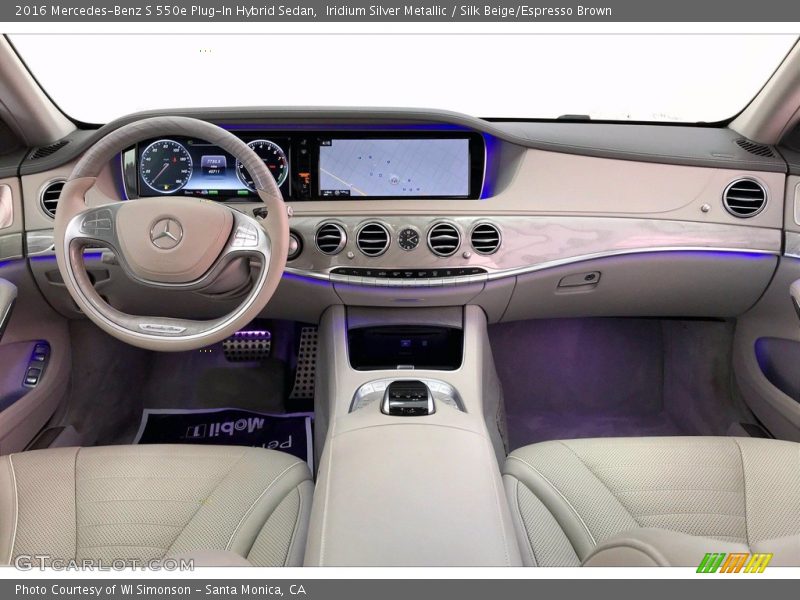 Dashboard of 2016 S 550e Plug-In Hybrid Sedan