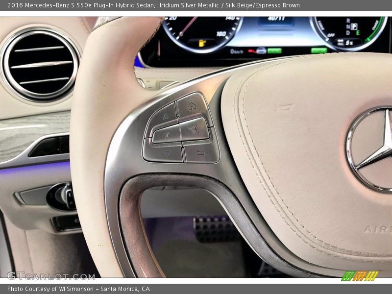 Controls of 2016 S 550e Plug-In Hybrid Sedan