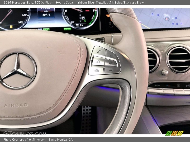 Controls of 2016 S 550e Plug-In Hybrid Sedan