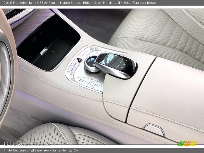 Iridium Silver Metallic / Silk Beige/Espresso Brown 2016 Mercedes-Benz S 550e Plug-In Hybrid Sedan