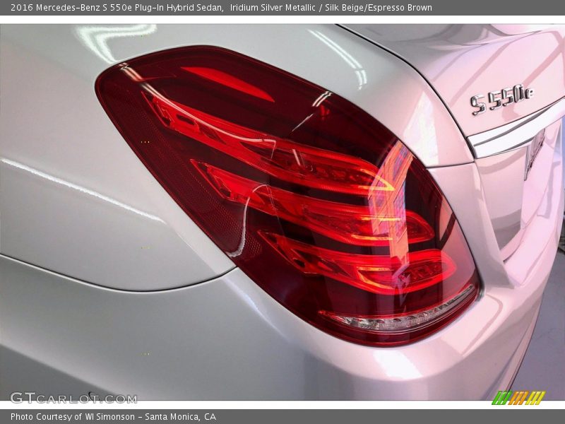 Iridium Silver Metallic / Silk Beige/Espresso Brown 2016 Mercedes-Benz S 550e Plug-In Hybrid Sedan
