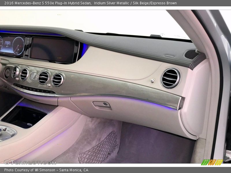 Dashboard of 2016 S 550e Plug-In Hybrid Sedan