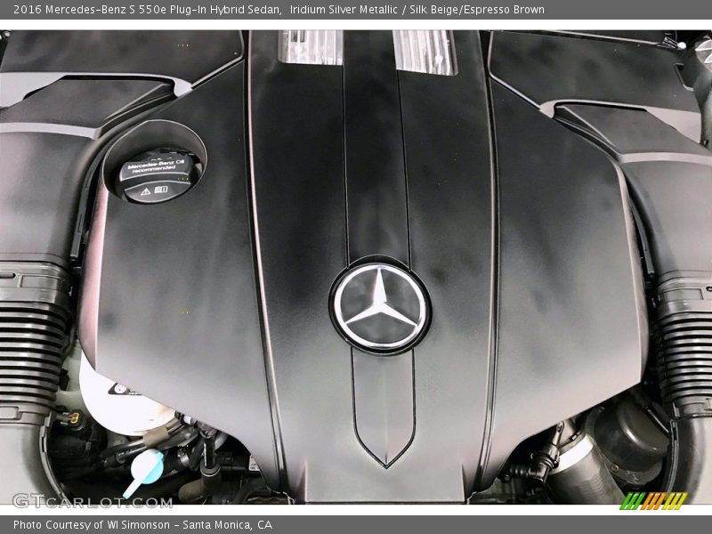 Iridium Silver Metallic / Silk Beige/Espresso Brown 2016 Mercedes-Benz S 550e Plug-In Hybrid Sedan