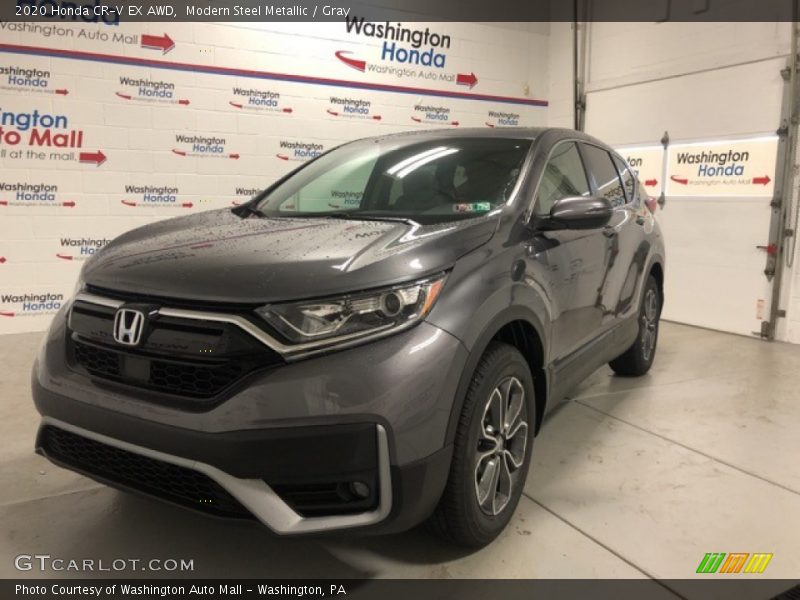 Modern Steel Metallic / Gray 2020 Honda CR-V EX AWD
