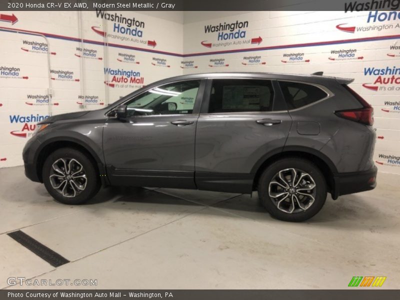 Modern Steel Metallic / Gray 2020 Honda CR-V EX AWD