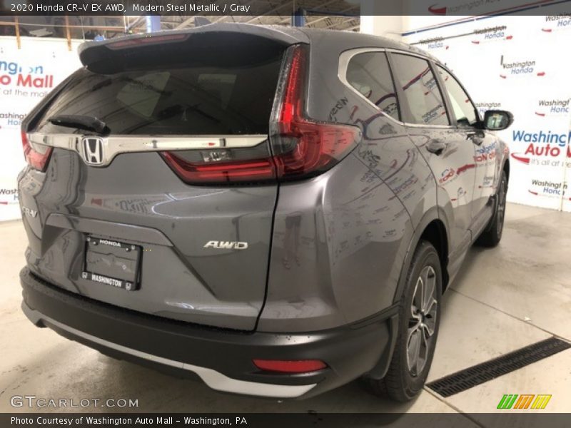 Modern Steel Metallic / Gray 2020 Honda CR-V EX AWD