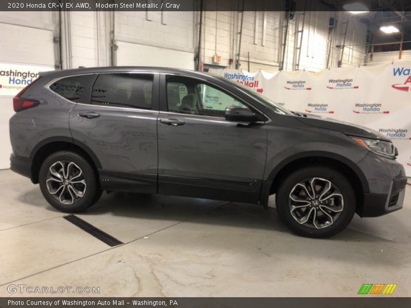 Modern Steel Metallic / Gray 2020 Honda CR-V EX AWD
