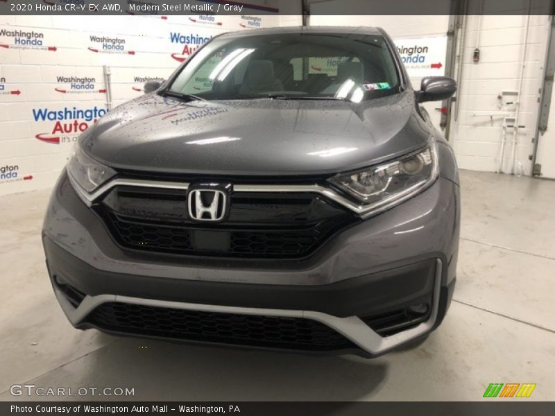 Modern Steel Metallic / Gray 2020 Honda CR-V EX AWD