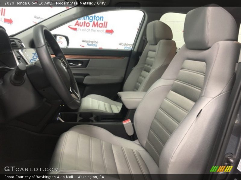 Modern Steel Metallic / Gray 2020 Honda CR-V EX AWD