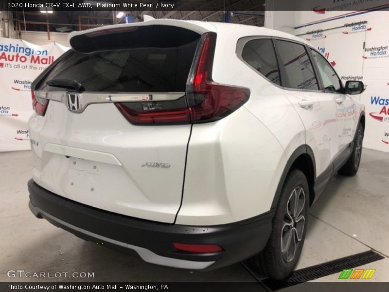 Platinum White Pearl / Ivory 2020 Honda CR-V EX-L AWD