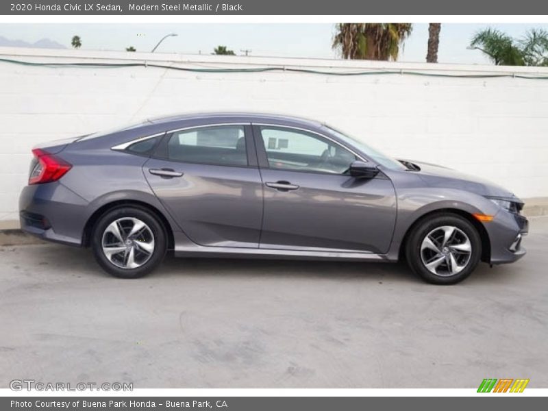 Modern Steel Metallic / Black 2020 Honda Civic LX Sedan