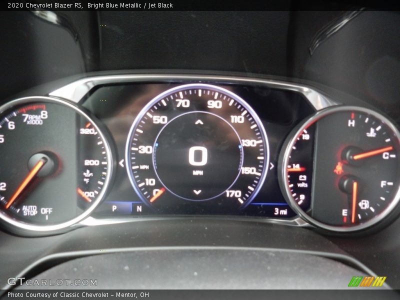 Bright Blue Metallic / Jet Black 2020 Chevrolet Blazer RS