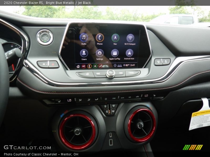 Bright Blue Metallic / Jet Black 2020 Chevrolet Blazer RS