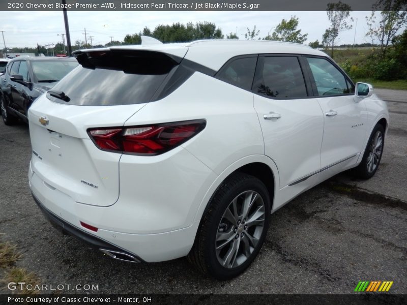 Iridescent Pearl Tricoat / Jet Black/Maple Sugar 2020 Chevrolet Blazer Premier AWD