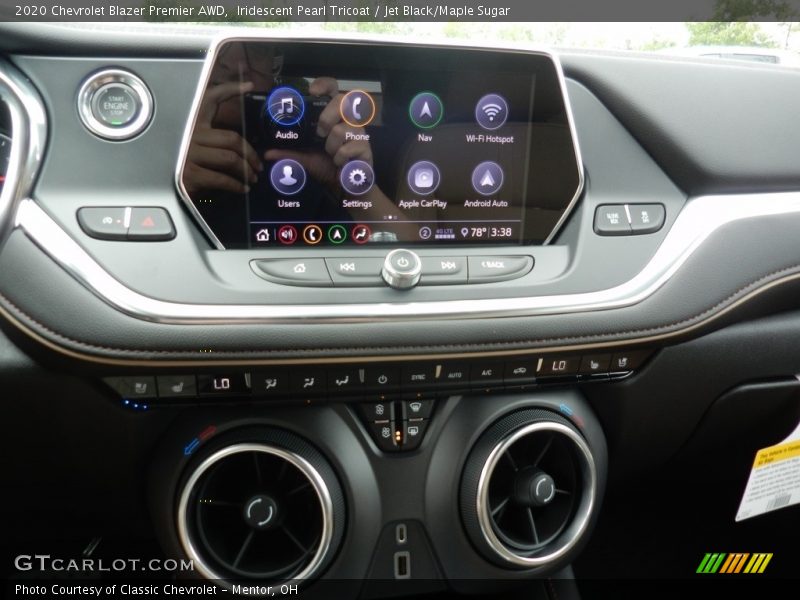 Iridescent Pearl Tricoat / Jet Black/Maple Sugar 2020 Chevrolet Blazer Premier AWD