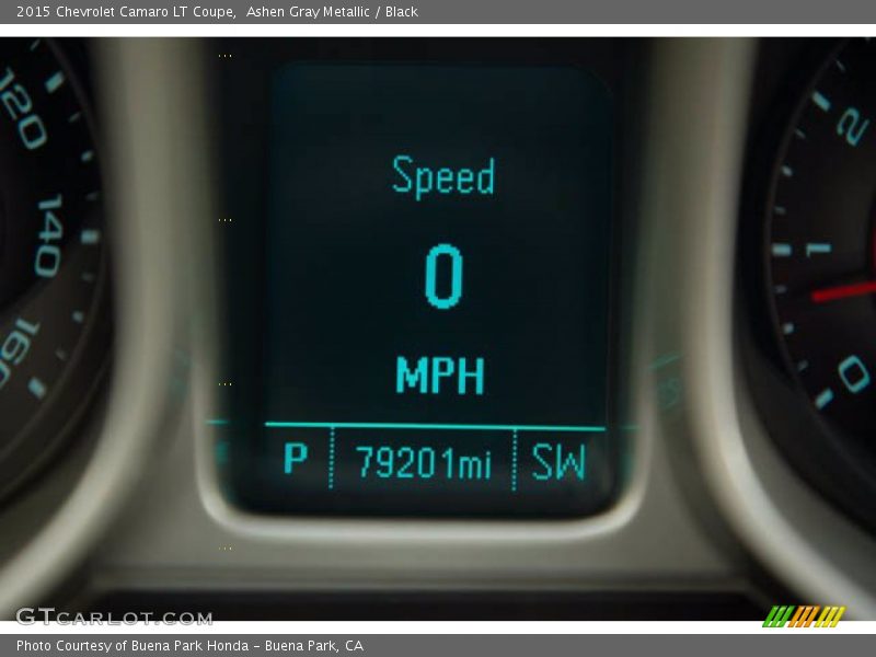 Ashen Gray Metallic / Black 2015 Chevrolet Camaro LT Coupe