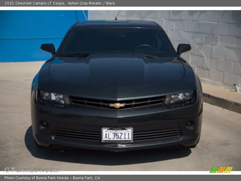 Ashen Gray Metallic / Black 2015 Chevrolet Camaro LT Coupe