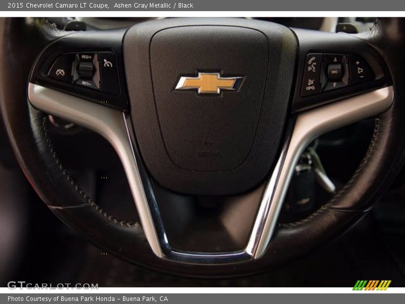 Ashen Gray Metallic / Black 2015 Chevrolet Camaro LT Coupe