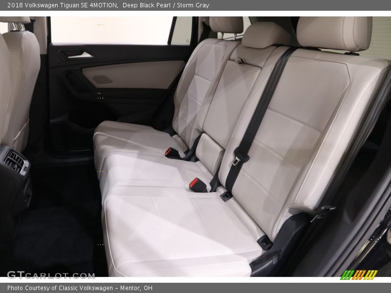 Deep Black Pearl / Storm Gray 2018 Volkswagen Tiguan SE 4MOTION