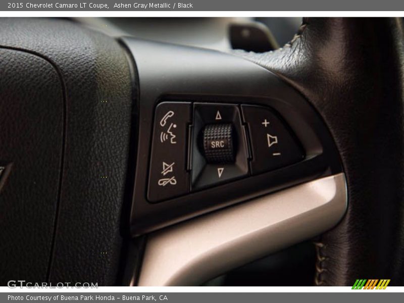 Ashen Gray Metallic / Black 2015 Chevrolet Camaro LT Coupe