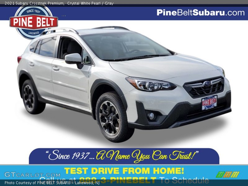 Crystal White Pearl / Gray 2021 Subaru Crosstrek Premium