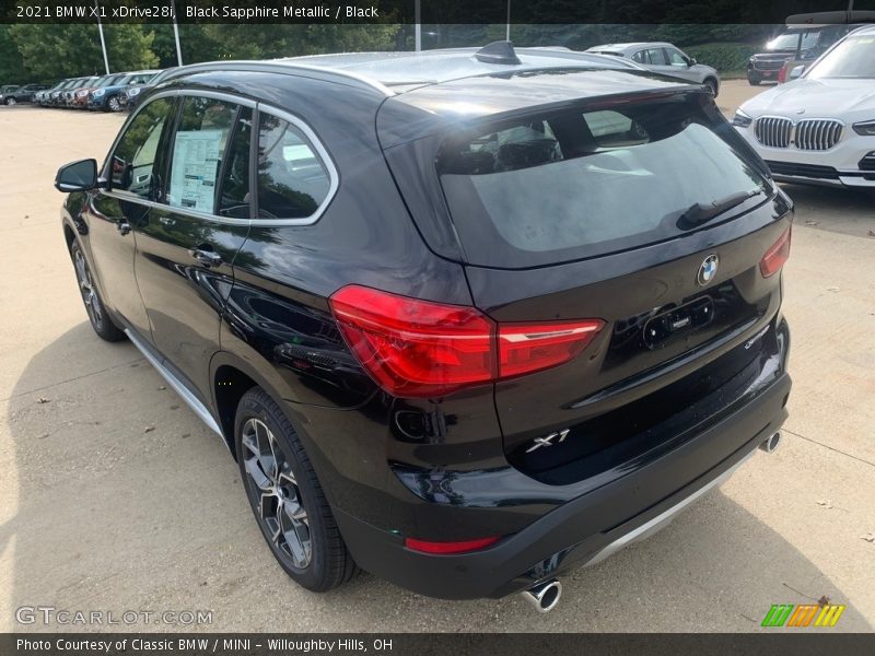 Black Sapphire Metallic / Black 2021 BMW X1 xDrive28i