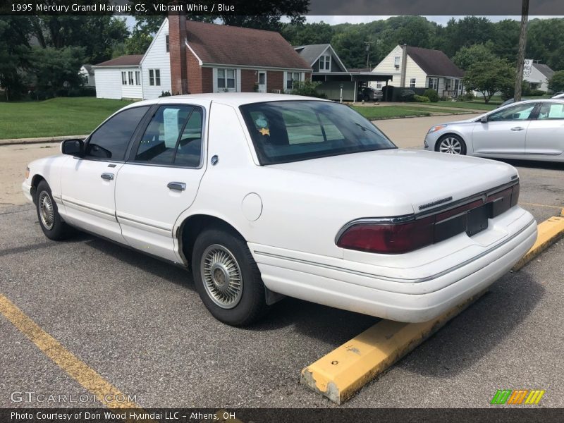 Vibrant White / Blue 1995 Mercury Grand Marquis GS