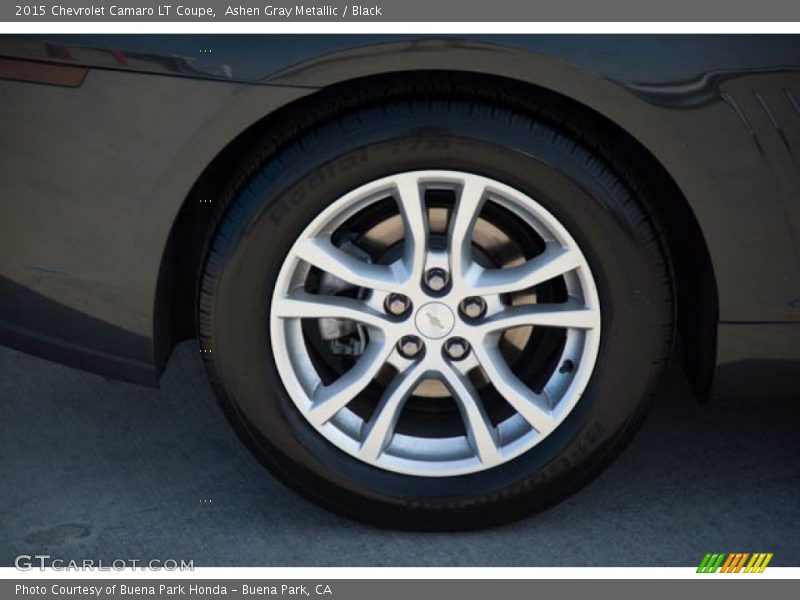Ashen Gray Metallic / Black 2015 Chevrolet Camaro LT Coupe