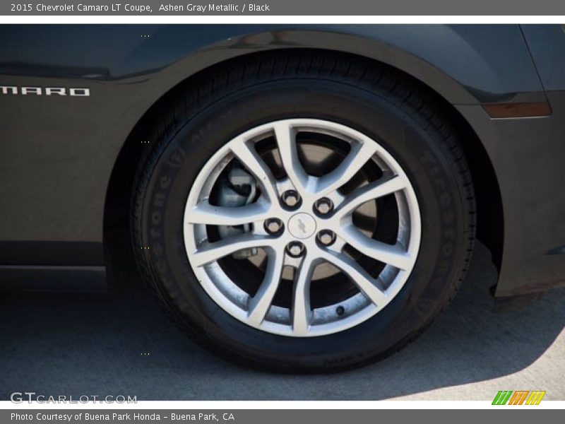 Ashen Gray Metallic / Black 2015 Chevrolet Camaro LT Coupe
