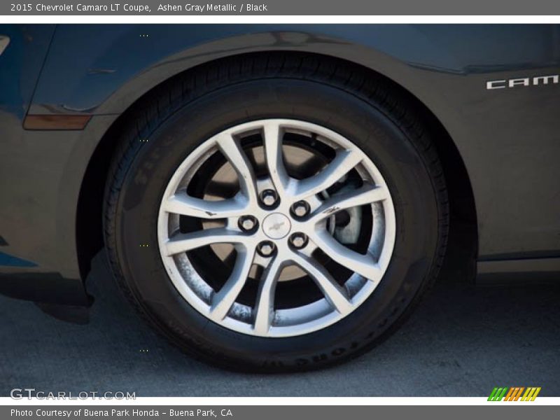 Ashen Gray Metallic / Black 2015 Chevrolet Camaro LT Coupe