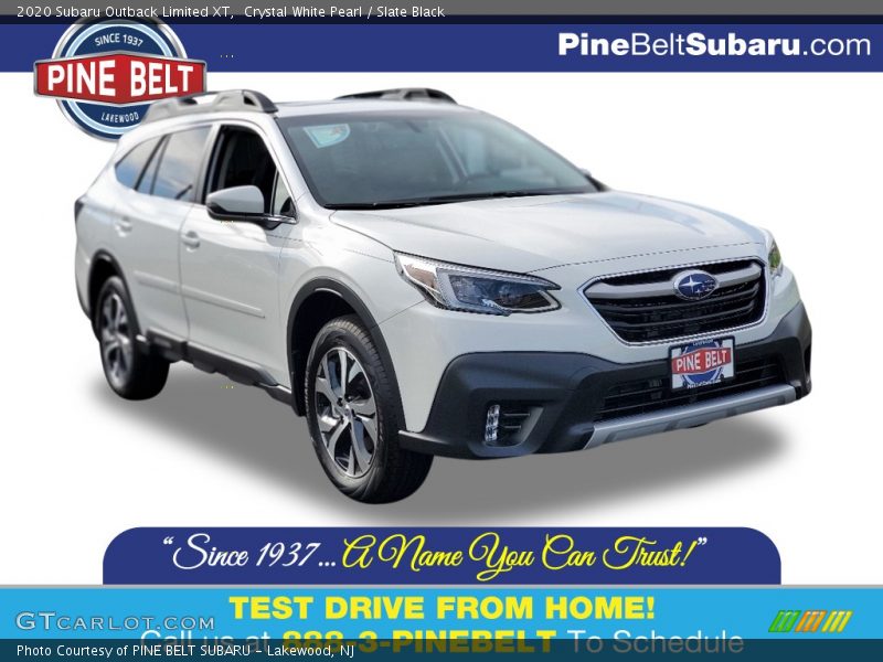 Crystal White Pearl / Slate Black 2020 Subaru Outback Limited XT