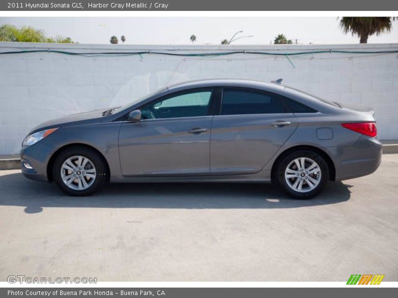 Harbor Gray Metallic / Gray 2011 Hyundai Sonata GLS