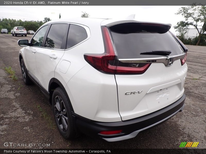 Platinum White Pearl / Ivory 2020 Honda CR-V EX AWD