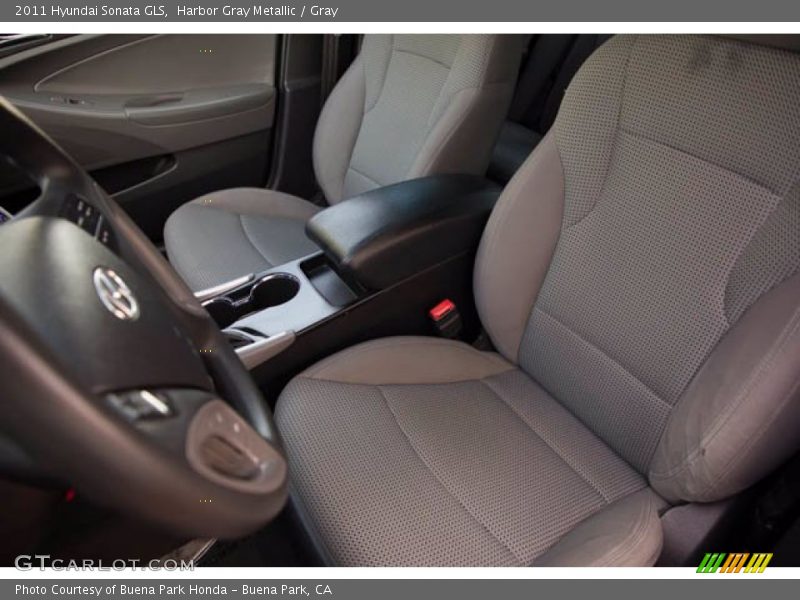 Harbor Gray Metallic / Gray 2011 Hyundai Sonata GLS