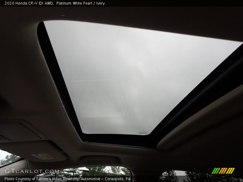 Platinum White Pearl / Ivory 2020 Honda CR-V EX AWD